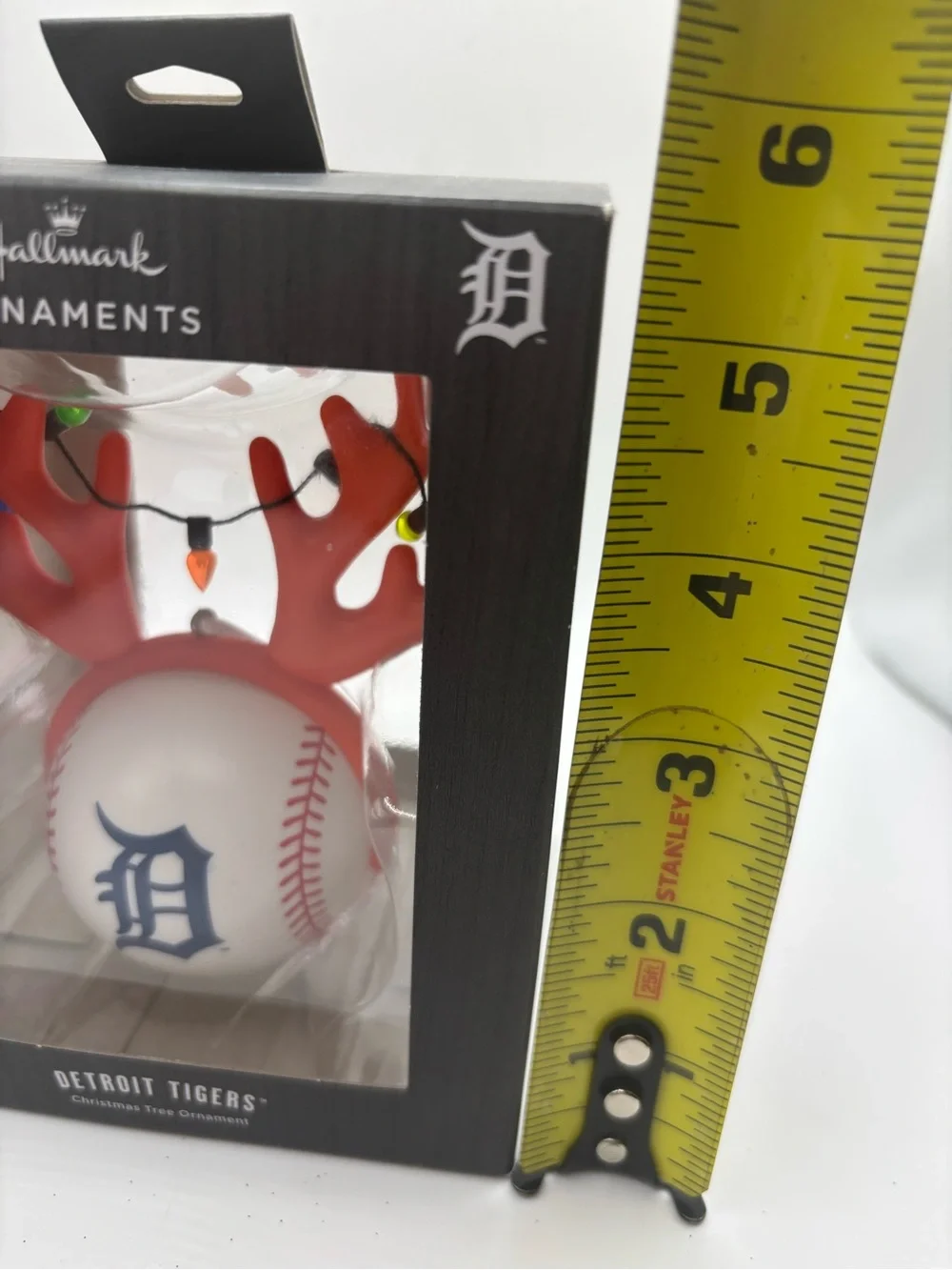 New Hallmark Detroit Tigers Christmas Ornament Antlers Hunting NIB MLB Baseball
